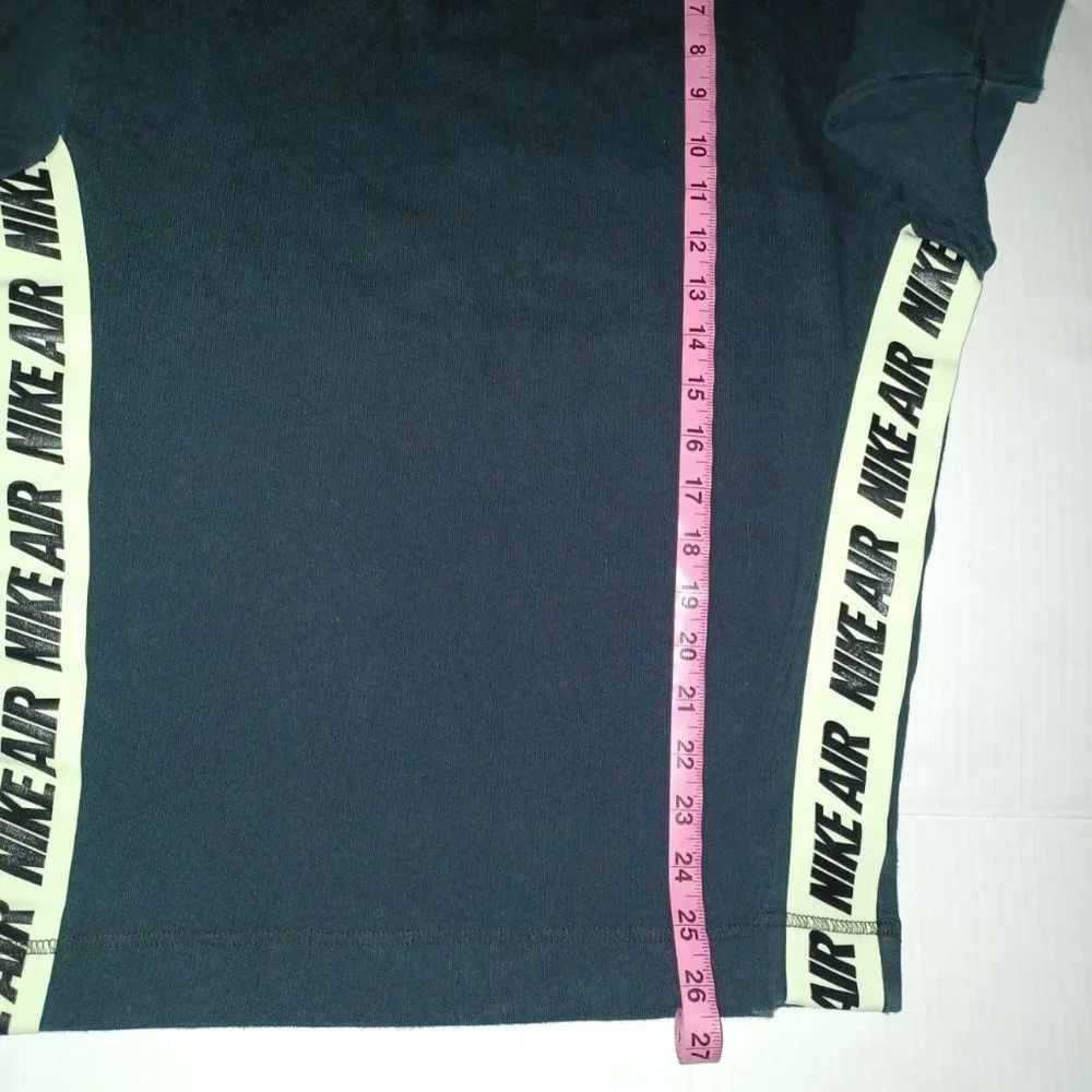 NIKE AIR WOMEN'S 100% COTTON BLACK HEAVY WEIGHT T SHIRT - Picture 3 of 10